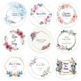 thumbnail image 2 of Pegatinas personalizadas para invitaciones de boda, sellos de dulces, favores, Cajas de Regalo, etiquetas de papel adhesivas, 4,5 cm, 96 unidades, 2 of 4