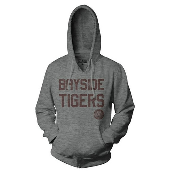 Saved by the Bell Bayside Tigers Gray Hoodie Sweatshirt
