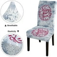 thumbnail image 5 of muroi Happy New Year Snowflake Art Dining Chair Slipcovers Set of 6,Removable Washable Parson Chair Covers for Dining Room,Living Room,Kitchen Christmas Decorations, 5 of 6