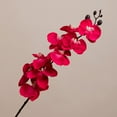 Home Decor Artificial Fake Silk Flower 9 Heads Diy Phalaenopsis