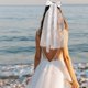 thumbnail image 5 of Velo de tul blanco para novia, ideal para bodas y fiestas en capillas. A, 5 of 9