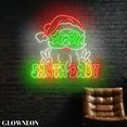 thumbnail image 2 of Glowneon Cool Santa Baby Neon Sign, Christmas Night Santa Wall Decor, 2 of 5