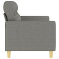 thumbnail image 4 of vidaXL 3-Seater Sofa Dark Gray 82.7" Fabric, 4 of 9