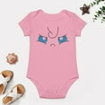 thumbnail image 4 of Jiggly Face Baby Bodysuit – Funny Cute Chubby Cheeks Infant Romper for Boys Or Girls Pink-style 9months, 4 of 7