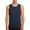 Navy, variant on WIZUTIZ Mens Tank Top Ice Silk Muscle Shirt Casual Cooling Sleeveless Crew Neck Big Tall Breathable Active Workout Undershirts