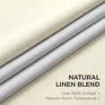 thumbnail image 2 of Cortinas Joydeco Pinch de lino plisado 100% opacas, 180 x 183 cm, 2 of 9