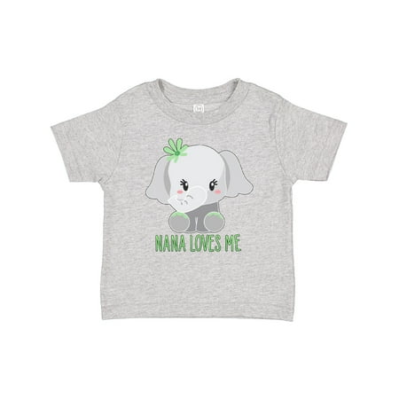 

Inktastic Nana Loves Me- cute elephant Boys or Girls Baby T-Shirt