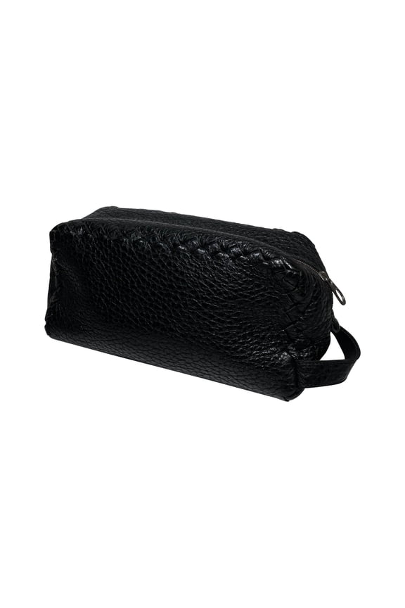Leather clutch bag