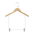thumbnail image 3 of Perchas de madera maciza para trajes, armario antideslizante, organizador de ropa para chaqueta, pantalón, camisa, trajes, perchas para pantalones de para ropa de hombre perfecl percha para pantalones, 3 of 8