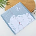 thumbnail image 2 of Cotton Gluttonous Bear Pattern Kindergarten Baby Towel Soft Absorbent Four Colors Optional Care Baby Delicate Skin, 2 of 8