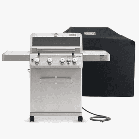Monument Grills 4 1 Burner Natural Gas Grill  Includes Rain Cover & Natural Gas Hose