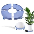 thumbnail image 1 of Huayishang Rack Home Flower Pot Base Diameter 30 52 Cm Rolling Plate Weather Round Rubber Wheel And Brake 360° Rotatable 200 Kg Load Capacity Small Flower Roller Plant Vase, 1 of 9