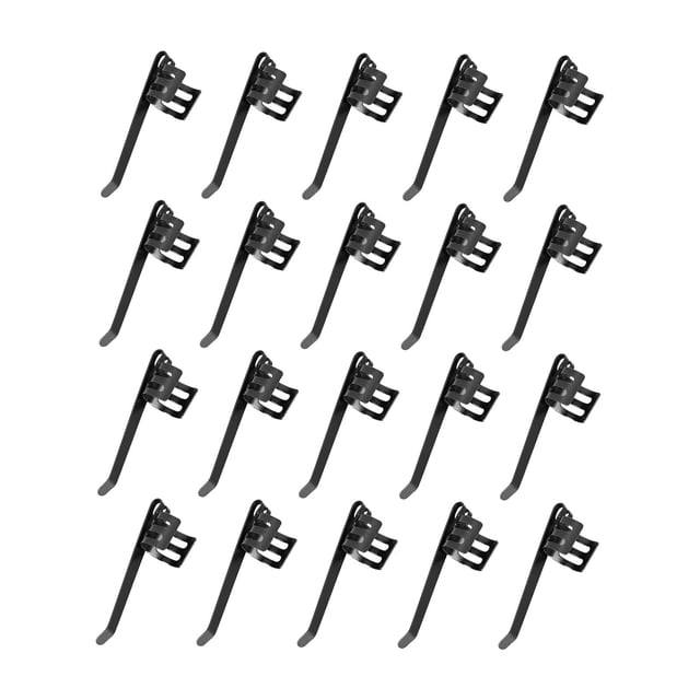 koolsoo 20Pcs Flashlight Clips Metal Lightweight Portable Penlight Replacement Clips