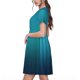 thumbnail image 2 of Disketp Blue to turquoise para Vestido de Manga Corta para Mujeres, Vestidos de Verano para Mujeres, Casual y Holgado para la Playa, 2 of 6
