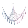 thumbnail image 1 of Hamaca de juguete, hamaca triangular de animales de peluche, organizador colgante de red para mascotas Macrame Boho Cuddly Toy Net juguetes de peluche Azul Baoblaze Hamaca de juguetes, 1 of 8