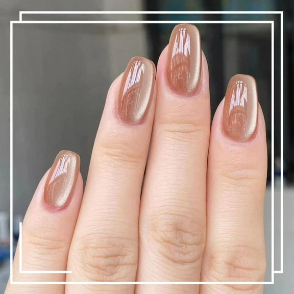 Cat Eye Press On Nails Minimalist Elegant Fake Nails Removable Wearable Nail Tips for Women High End Halloween Christmas Gifts