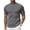 Dark Gray, variant on Men's Short Sleeve Mock Turtleneck Sweater - Ribbed Knit Solid Casual Basic Pullover Tee