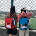thumbnail image 4 of Mochila escolar de Anime 3D con nombre personalizado para niños, mochila bordada personalizada para estudiantes, mochilas de viaje de dibujos animados al aire libre para niños y niñas, 4 of 5