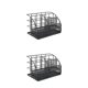 thumbnail image 1 of Caja de almacenamiento organizadora Advancent práctica y fácil de limpiar duradera organizadora de espacio negro semibrillante 22.5*15*15cm 2Conjunto, 1 of 6