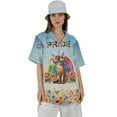 thumbnail image 4 of Abyssinian Celebrates Rainbow Pride Month LGBT LGBTQ+ Hawaiian Shirt Breathable Summer Unisex Merch Cat Lover Kitten Owner Gifts - 01003, 4 of 6