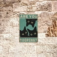 thumbnail image 4 of Noete Black Cat Wall Art "Are You Pooping?" Quirky Retro Bathroom Sign 12x16 Inch Funny Gothic Wall Decor for Home, Dorm or Office, 4 of 8