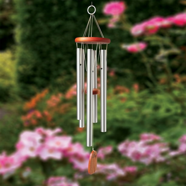 Wind Chimes Outdoor, 6 Aluminum Tubes Hanging Ornament Musical Melody