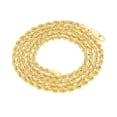 thumbnail image 5 of Nuragold 10K Real Yellow Gold 3mm Solid Rope Chain Diamond Cut Necklace (16"-30") Italian Jewelry for Men & Women, 5 of 12
