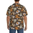 thumbnail image 3 of Gukieu Cute Lion Tiger Print Men's Short-sleeved Shirts, Button-down Pocket Shirts, T-shirts, Beach Vacation Travel Summer Clothing-X-Large, 3 of 5