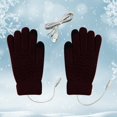 thumbnail image 6 of Niaviben Hiking Gloves Exercise Gloves Thermal Gloves for Women Winter Accessories for Women Winter Driving Gloves Women Cycling Gloves Wine One Size, 6 of 7