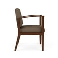 thumbnail image 2 of Amherst Wood Reception Waiting Room Healthcare Guest Chair / Walnut Wood / Brown, 2 of 5