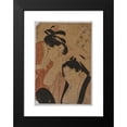 thumbnail image 2 of Kitagawa Utamaro 14x18 Black Modern Framed Museum Art Print Titled - No Title (1753-1806), 2 of 5