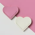 thumbnail image 4 of HUGFEGWE 5Pcs Handcrafted Faux Leather Corner Bookmark Waterproof Soft Mini Vintage Heart-Shaped Page Notebook Accessory CJB91-52799, 4 of 7