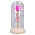 thumbnail image 2 of Rosa de cristal iluminada, rosa de cristal iluminada, cubierta de cristal para rosa iluminada, rosa iluminada en cristal, diseño exquisito, 2 of 14