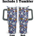 thumbnail image 2 of Bulldog Gifts for Women - 40 Oz Cute Dog Tumbler, Stainless Steel Insulated Travel Mug & Water Bottle with Lid and Straw, 2 of 6