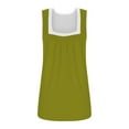 thumbnail image 5 of Homenesgenics Tank Tops for Women Plus Size Women's Pinted Sleeveless T-Shirt Loose Tops Green XXXXXL, 5 of 5