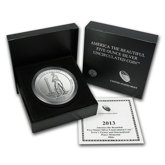 2013-P 5 oz Silver ATB Perry's Victory (w/Box & COA)