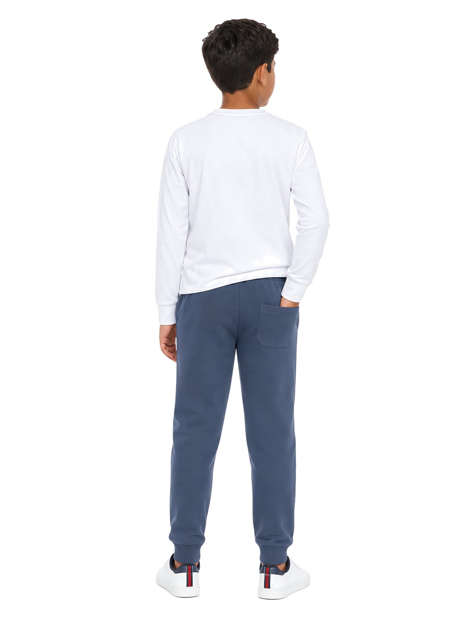 U.S. Polo Assn. Boys Fleece Jogger Pant Zip Pocket, Sizes 4-18