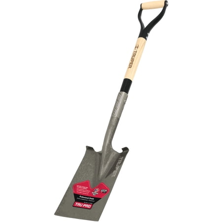 Truper 31211 Tru Pro Garden Spade with D-Handle, 30-Inch,Ash Wood