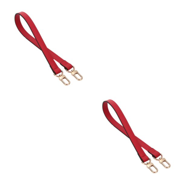 Correa de hombro corta Sonducket para bolso de cuero duradero rojo 38 cm 2Conjunto