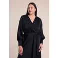 thumbnail image 4 of ELOQUII Women's Plus Size Satin Maxi Dress, 4 of 4