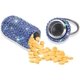 thumbnail image 4 of Pastillero portátil Contenedor de pastillas Pastillero a prueba de agua con llavero Pastillero Bling Dispensador de medicamentos Almacenamiento de botellas para acampar al aire libre Viajes JFHHH pequeña, 4 of 5