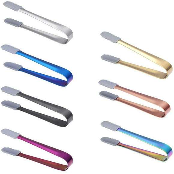 Pinces en Silicone, Pinces à Glace, Pinces Alimentaires, Pinces à Sucre, Pinces à Salade, Pinces Alimentaires, Pinces à Cubes de Sucre, Pinces de Service, Pinces à Apéritifs, Petites Pinces de Cuisine, Meilleurs Gadgets de Cuisine (7 Pcs)