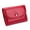 big red, variant on TAZAG Simple genuine leather coin wallet card bag for men and women new soft cowhide short multi-functional small wallet