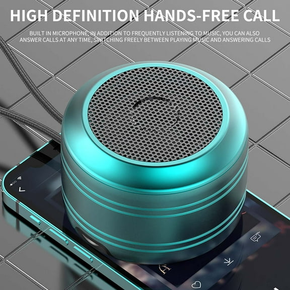 LACKUST Portable Bluetooth 5.0 Speaker, Outdoor Wireless Speaker, Ultra-Long Play-time 15 Hours, Suitable For Home, Pool, Beach, Boating, Hiking, Camping,Green