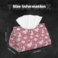 thumbnail image 6 of Lsque Rose Flowers Printed Long Tissue Box Cover Holder, Facial Paper Organizer Dispenser,Triangle with Bottom Belt, PVC Leather Decorative Organizer, 6 of 9
