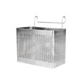 thumbnail image 1 of destyer Chopsticks Organizer Kitchen Storage Box Stainless Steel Dinnerware Holder Dual Grid Basket Rectangular Container, 1 of 7