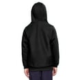 thumbnail image 2 of Team 365, The Youth Zone HydroSport™ Heavyweight Pullover Hooded Sweatshirt - BLACK - M, 2 of 2