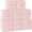 Peach Pink, variant on Storage Cubes 11 Inch Heavy Duty Fabric Closet Bins for Shelves 8 Pack Collapsible Decorative Organizers for Clothes Blankets Toys Gray