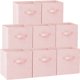 thumbnail image 1 of Storage Cubes Criusia, tela resistente, 28 cm, paquete de 8 unidades, color rosa, 1 of 8