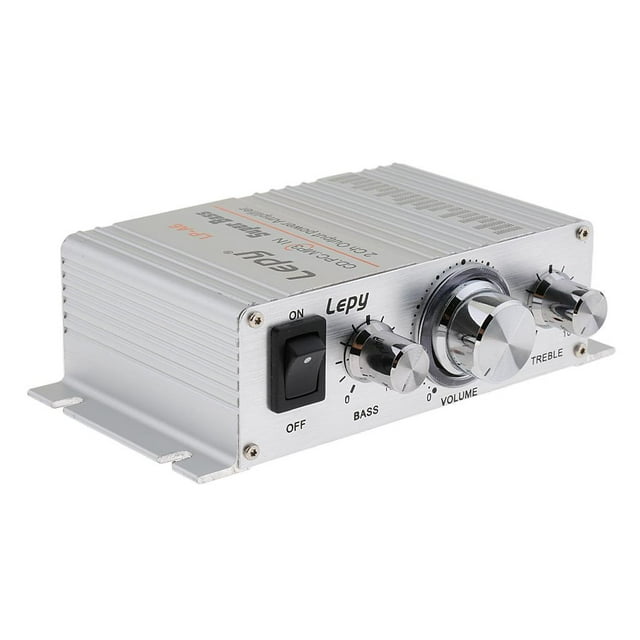 Amplificador de Audio Sunnimix HiFi Digital 2x15W 2 Canales Plata